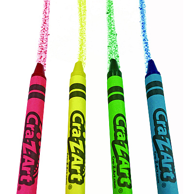 Cra-Z-Art Washable Crayons, Assorted, 4/Pack (CZA10314200)