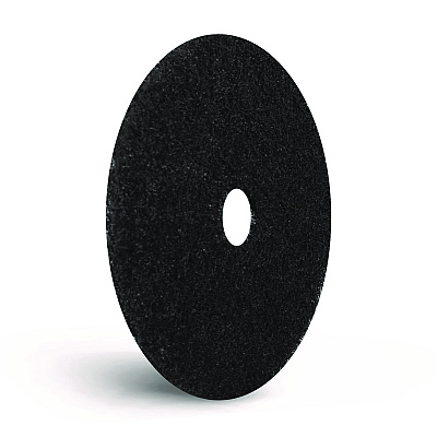 Americo Stripping Pads, 12" Diameter, Black, 5/Carton (AMF400112)