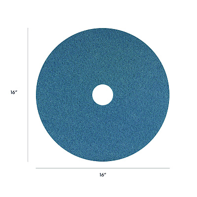 Americo Blue Cleaner Pad, 16" Diameter, Blue, 5/Carton (AMF400416)