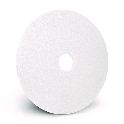 Americo Polishing Pads, 18" Diameter, White, 5/Carton (AMF401218)