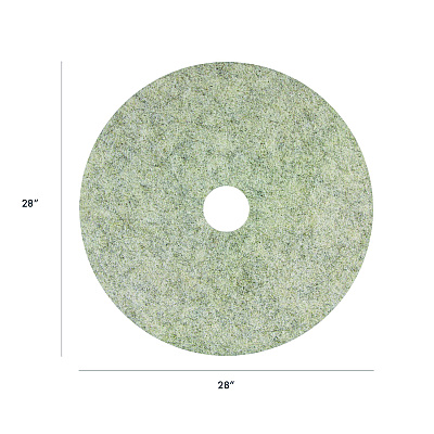 Americo Combo Burnishing Pads, 28" Diameter, Gray, 5/Carton (AMF402059)