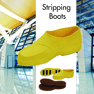 Americo Stripping Boots, Large, Yellow, 2/Pack (AMF408003)