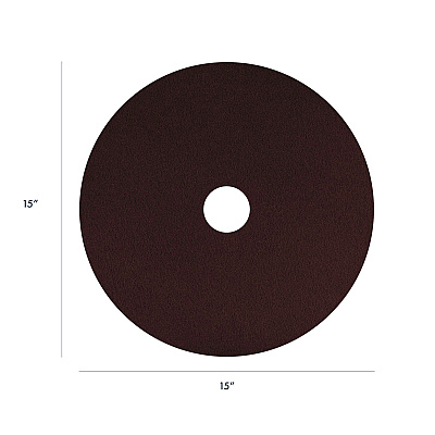 Americo EcoPrep EPP Specialty Pads, 15" Diameter, Maroon, 10/Carton (AMF420715)