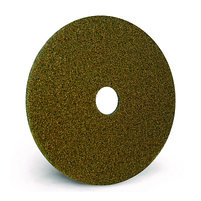 Americo Black Diamond 1500 Grit Diamond Pad, 20" Diameter, Black/Yellow, 2/Carton (AMF442320)