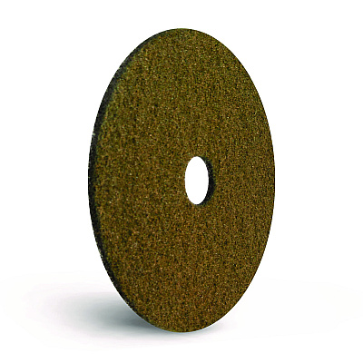 Americo Black Diamond 1500 Grit Diamond Pad, 20" Diameter, Black/Yellow, 2/Carton (AMF442320)