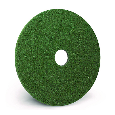 Americo Black Diamond 3000 Grit Diamond Pad, 17" Diameter, Black/Green, 2/Carton (AMF442417)