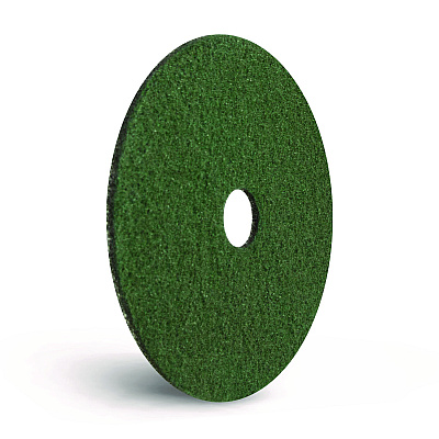 Americo Black Diamond 3000 Grit Diamond Pad, 28" Diameter, Black/Green, 2/Carton (AMF442428)
