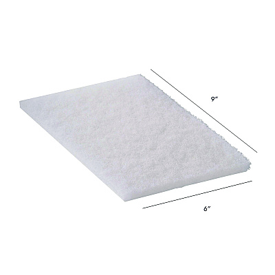 Americo #92-98 Light Duty Hand Pad, 6 x 9, White, 20/Pack, 3 Packs/Carton (AMF510160)