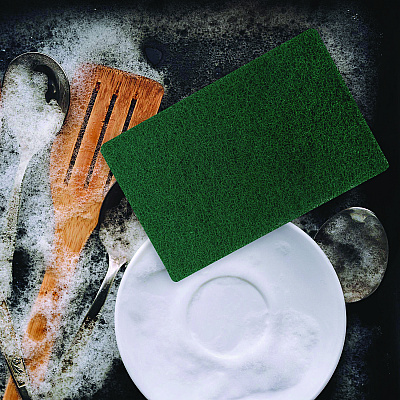 Americo 90-96 Medium Duty Hand Cleaning Pad, 6 x 9, Green, 20/Pack, 3 Packs/Carton (AMF510161)