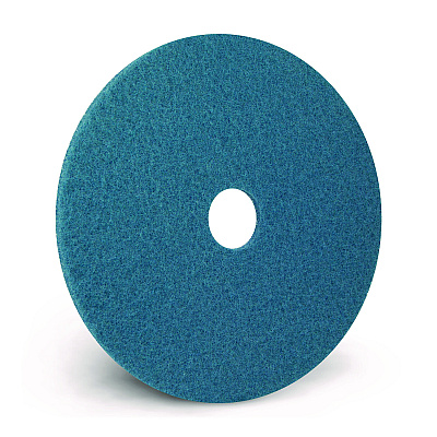 Americo Blue Cleaner Pad, 16" Diameter, Blue, 5/Carton (AMF400416)
