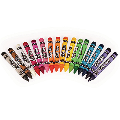 Cra-Z-Art Washable Jumbo Crayons, 16 Assorted Colors, 16/Pack (CZA1020448)