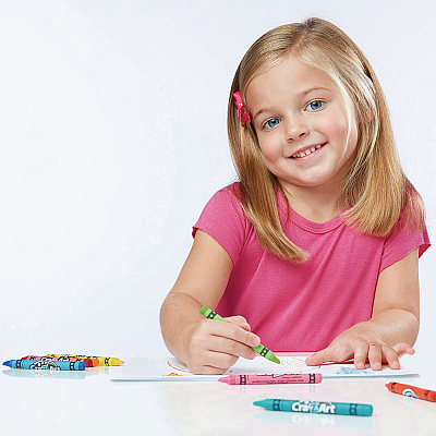 Cra-Z-Art Washable Jumbo Crayons, 16 Assorted Colors, 16/Pack (CZA1020448)
