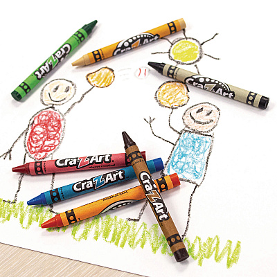 Cra-Z-Art Washable Jumbo Crayons, 16 Assorted Colors, 16/Pack (CZA1020448)
