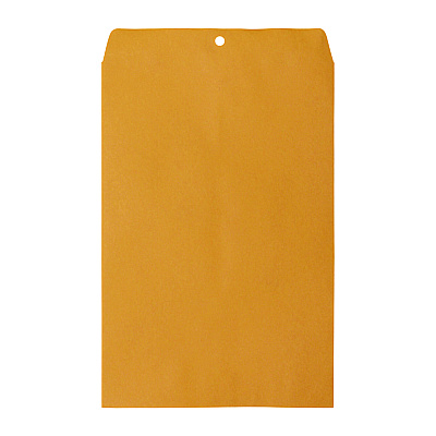 Universal Kraft Clasp Envelope, #98, Square Flap, Clasp/Gummed Closure, 10 x 15, Brown Kraft, 100/Box (UNV35268)