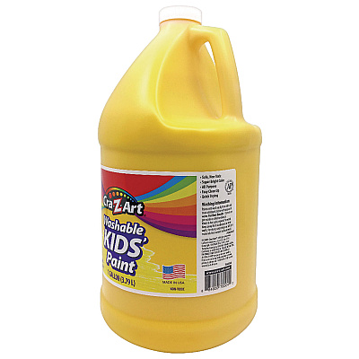 Cra-Z-Art Washable Kids Paint, Yellow, 1 gal Bottle (CZA760042)
