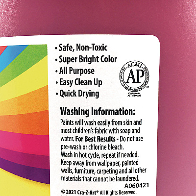 Cra-Z-Art Washable Kids Paint, Red, 1 gal Bottle (CZA760052)