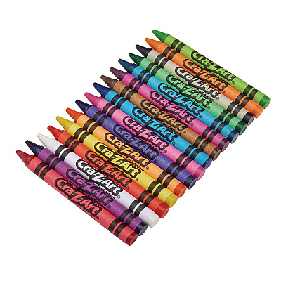 Cra-Z-Art Crayons, 16 Assorted Colors, 800/Pack (CZA74004)