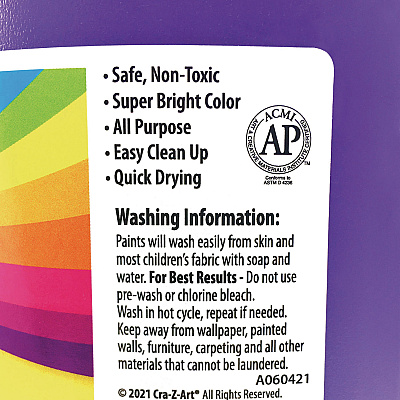 Cra-Z-Art Washable Kids Paint, Purple, 1 gal Bottle (CZA760022)