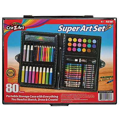 Cra-Z-Art Super Art Set, 80 Pieces (CZA110076)