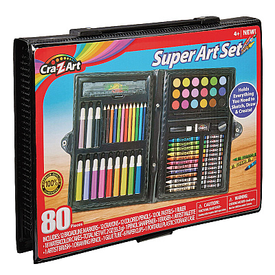 Cra-Z-Art Super Art Set, 80 Pieces (CZA110076)