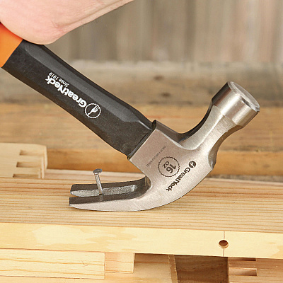 Great Neck 16 oz Claw Hammer with High-Visibility Orange Fiberglass Handle (GNSHG16C)
