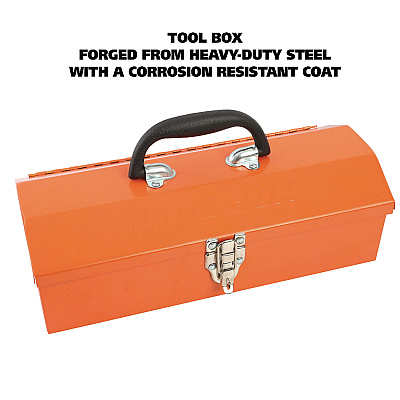Great Neck 16-Piece Light-Duty Office Tool Kit, Metal Box, Red (GNSCTB9)