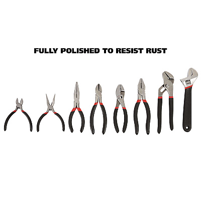 Great Neck 8-Piece Steel Pliers and Wrench Tool Set (GNS87900)