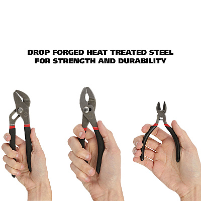 Great Neck 8-Piece Steel Pliers and Wrench Tool Set (GNS87900)