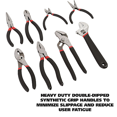 Great Neck 8-Piece Steel Pliers and Wrench Tool Set (GNS87900)