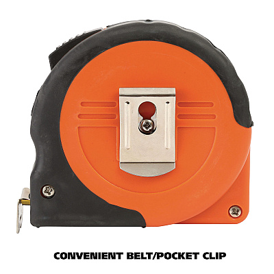 Great Neck ExtraMark Tape Measure, 1" x 35 ft, Steel, Orange/Black (GNS95010)