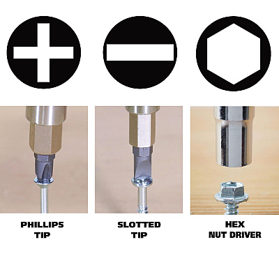 Great Neck 4 In-1 Screwdriver W/interchangeable Phillips/standard Bits, Assorted Colors (GNSSD4BC)