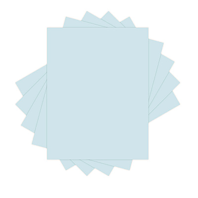 Lettermark 30% Recycled Colored Paper, 20 lb Bond Weight, 8.5 x 11, Blue, 500/Ream (DMR94284)
