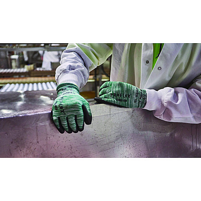 ergodyne ProFlex 7002-ECO Recycled PU Coated Gloves, Green, Medium, Pair (EGO10563)