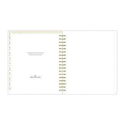 Blue Sky Day Designer Navy Stripe Daily/Monthly Planner, Horizontal Stripe Artwork, 10 x 8, Navy/White Cover, 12-Month (Jan-Dec): 2026 (142098)