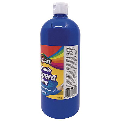 Cra-Z-Art Washable Tempera Paint, Blue, 32 oz Bottle (CZA760076)