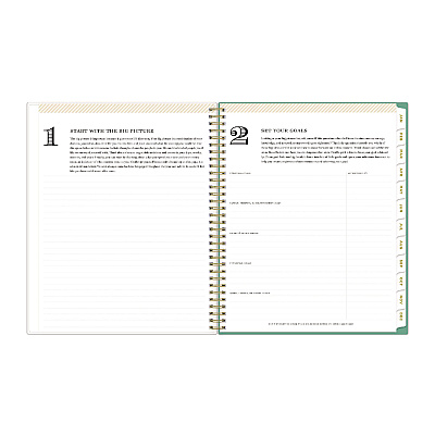 Blue Sky Day Designer Peyton Create-Your-Own Cover Weekly/Monthly Planner, Floral Artwork, 11 x 8.5, White, 12-Month (Jan-Dec): 2026 (103618)