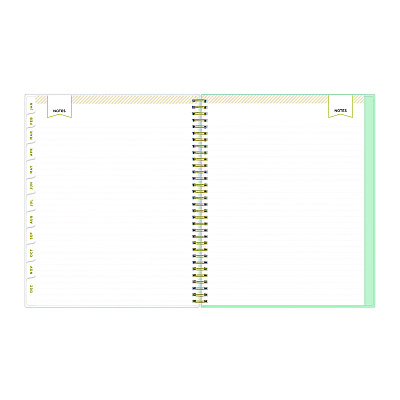 Blue Sky Day Designer Secret Garden Mint Frosted Weekly/Monthly Planner, Floral Artwork, 11 x 8.5, 12-Month (Jan to Dec): 2026 (140101)
