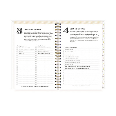 Blue Sky Day Designer Tile Weekly/Monthly Planner, Geometric Artwork, 8 x 5, Blue/White Cover, 12-Month (Jan to Dec): 2026 (101410)