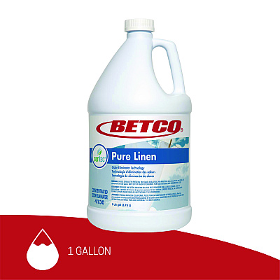 Betco SenTec Pure Linen Concentrate Odor Eliminator, Pure Linen, 128 oz Bottle, 4/Carton (BET41300400)