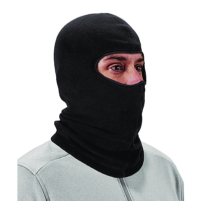 ergodyne N-Ferno 6821-ECO Recycled Fleece Balaclava Face Mask, Polyester/Spandex, One Size Fits Most, Black (EGO16858)