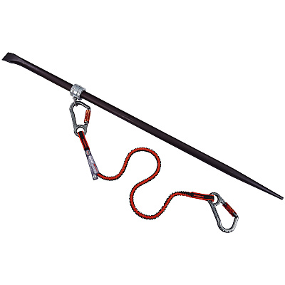 ergodyne Squids 3791 Sleever/Connecting Bar Lock Collar with Tool Attachment Point, 7 lb Max Working Capacity, 0.75" Long, Silver (EGO19106)