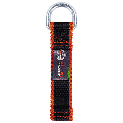 ergodyne Squids 3706 Web Tool Tether Attachment with D-Ring Tool Tails, 5 lb Max Working Capacity, 5.5" Long, Black, 3/Pack (EGO19710)