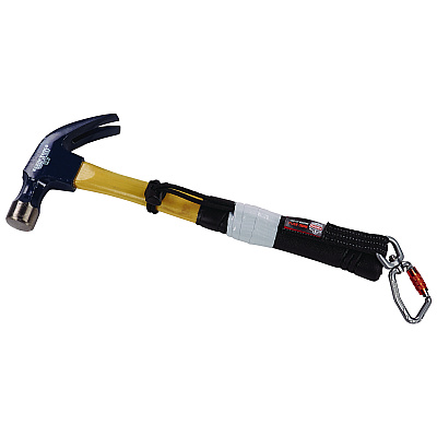 ergodyne Squids 3714 Elastic Tool Tail Lanyard w/Carabiner and Cinch Loop, 10 lb Max Working Capacity, 15" Long, Black, 3/Pack (EGO19766)