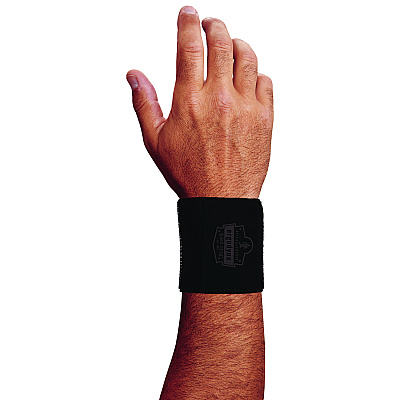 ergodyne ProFlex 405 Enhanced Fit Wrist Wrap Support, One Size Fits Most, Fits Left Hand/Right Hand, Black (EGO72104)