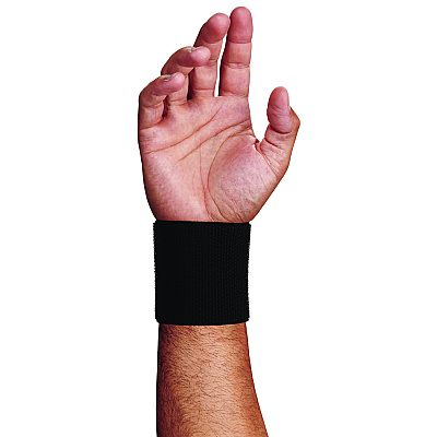 ergodyne ProFlex 405 Enhanced Fit Wrist Wrap Support, One Size Fits Most, Fits Left Hand/Right Hand, Black (EGO72104)