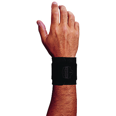 ergodyne ProFlex 415 Neoprene Wrist Wrap Support, One Size Fits Most, Fits Left Hand/Right Hand, Black (EGO72105)