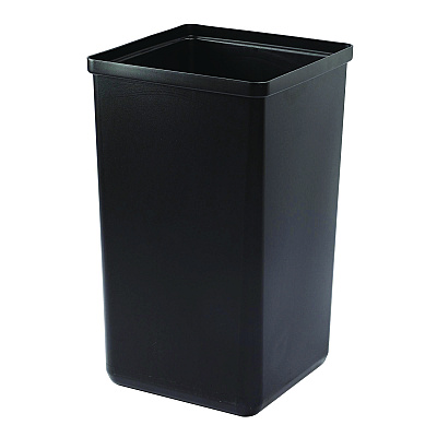 Alpine 29 Gallon Trash/Recycling Cans, Steel, Green Mixed Recycling Can with Mixed Lid, Black Trash Can with Square Lid (ALH4450BLKKIT11)