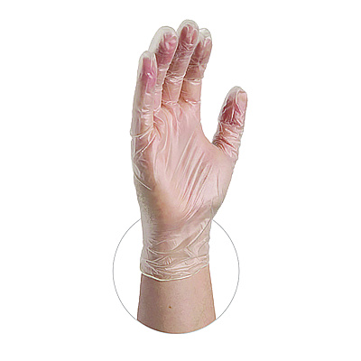 AMMEX Professional Vinyl Exam Gloves, Powder-Free, X-Large, Clear, 100/Box (AXCVPF68100BX)