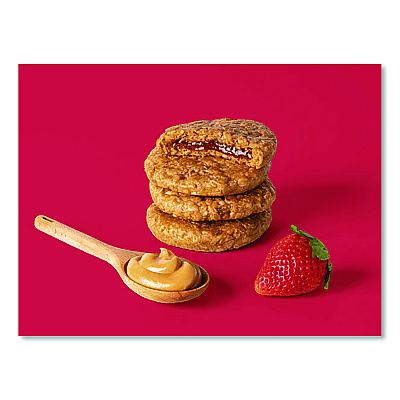 Bobo's PB and J Variety Pack, Peanut Butter/Grape and Peanut Butter/Strawberry, 2.1 oz Bar, 12/Box (BBOBBO00478)