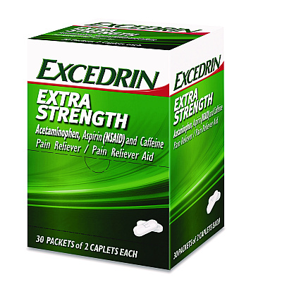 Excedrin X-Strength Caplets, 2 Caplets/Packet, 30 Packets/Box (ACM2756950)